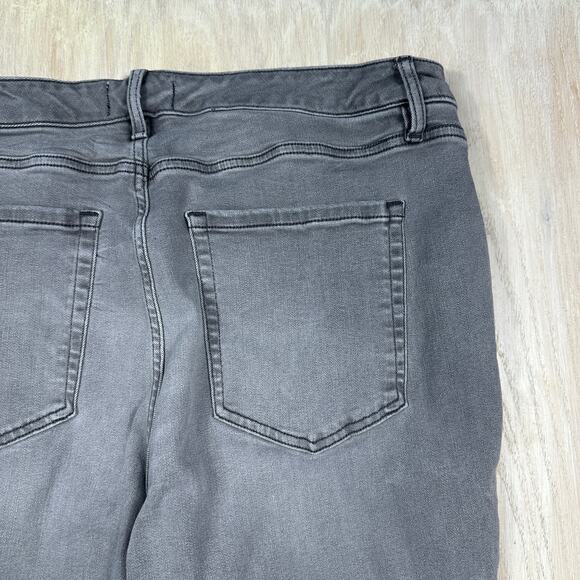 Lane Bryant Gray Mid-Rise Signature Straight Jeans Flex Magic Waistband Plus 18 - Picture 14 of 14